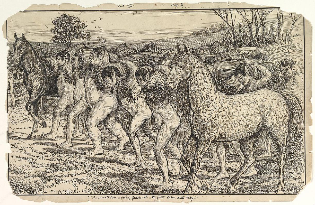 Yahoos in Gulliver's Travels